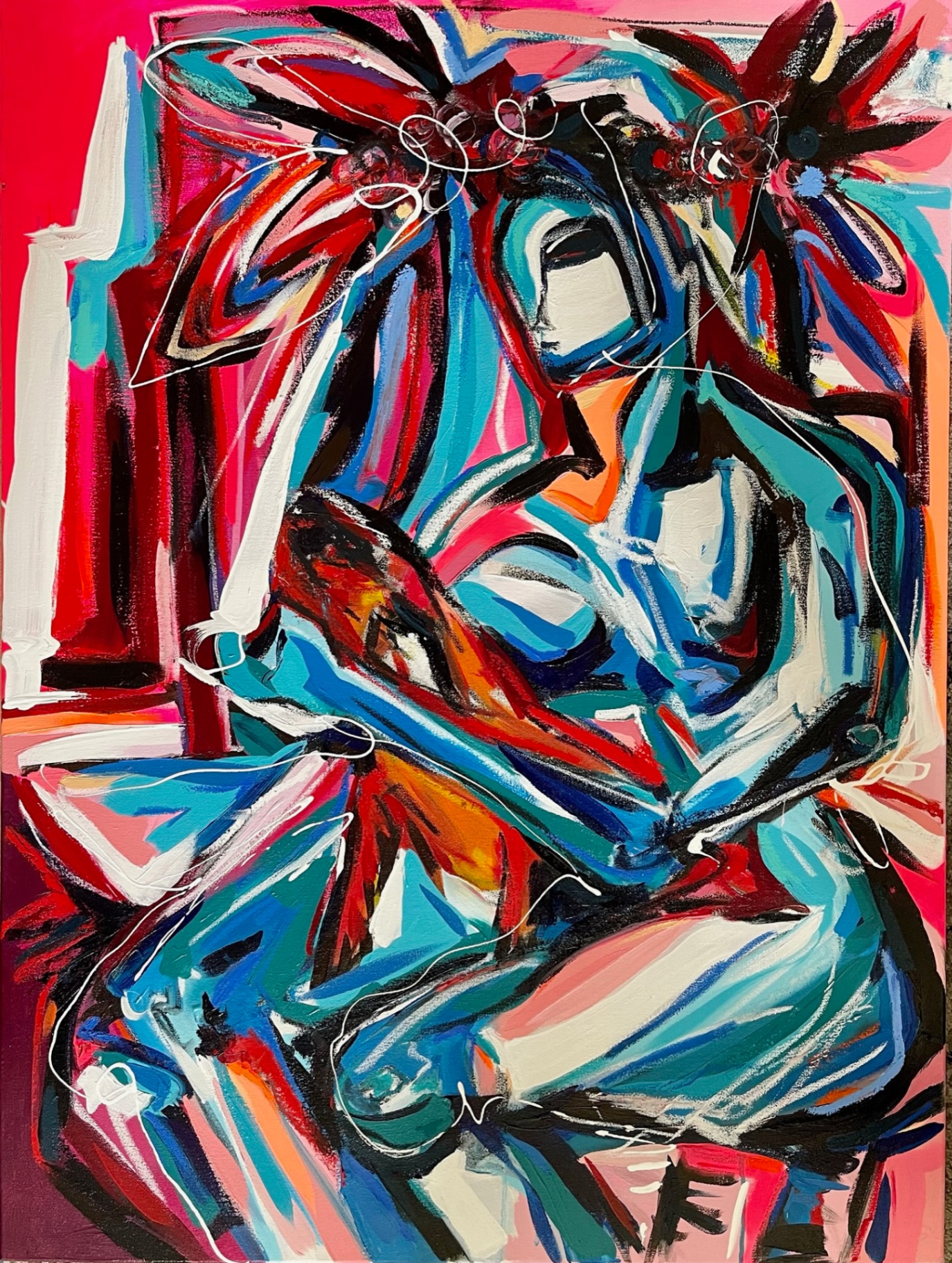 Painting by Carla Negrón — acrylic on canvas