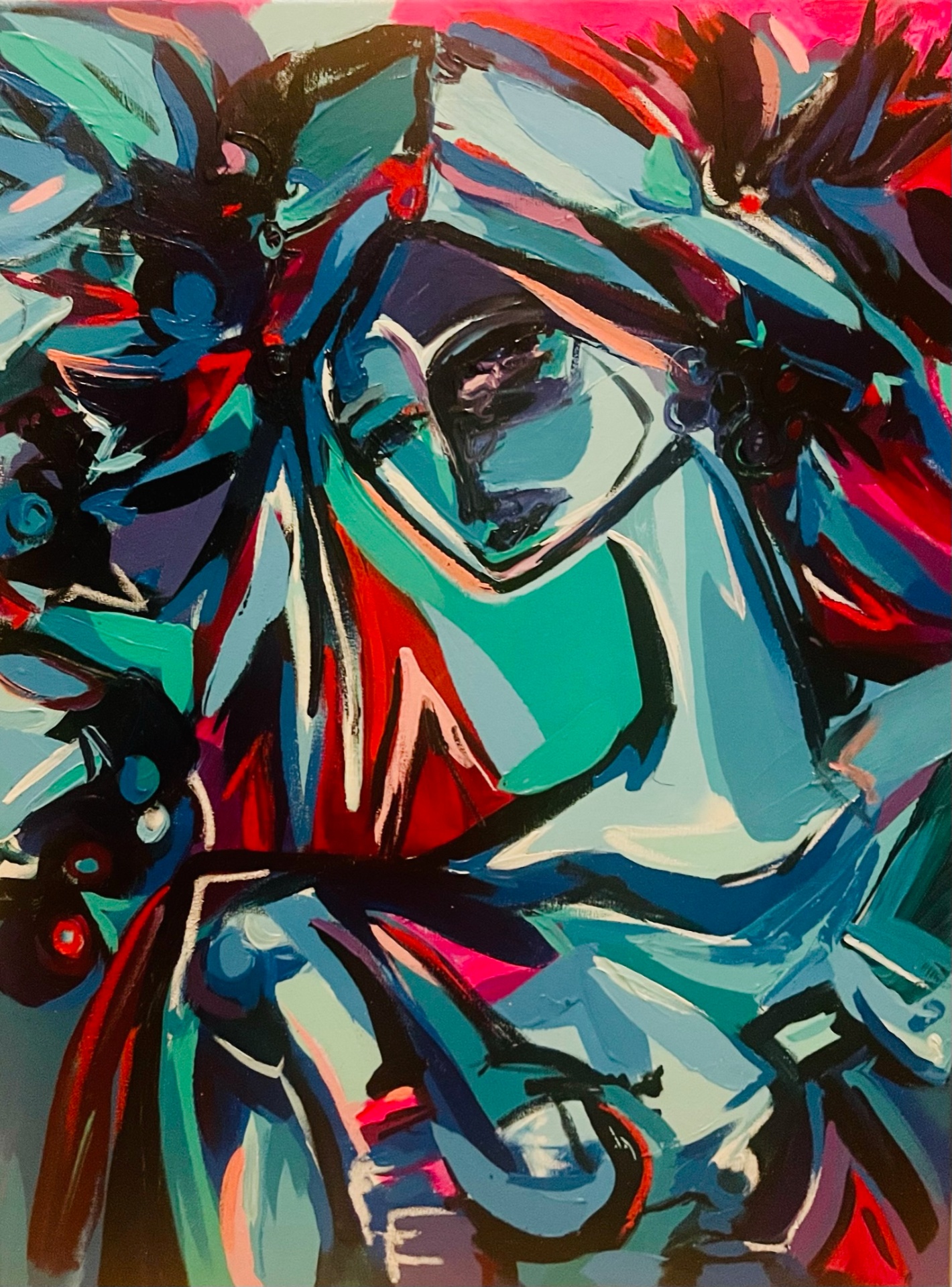 Painting by Carla Negrón — acrylic on canvas