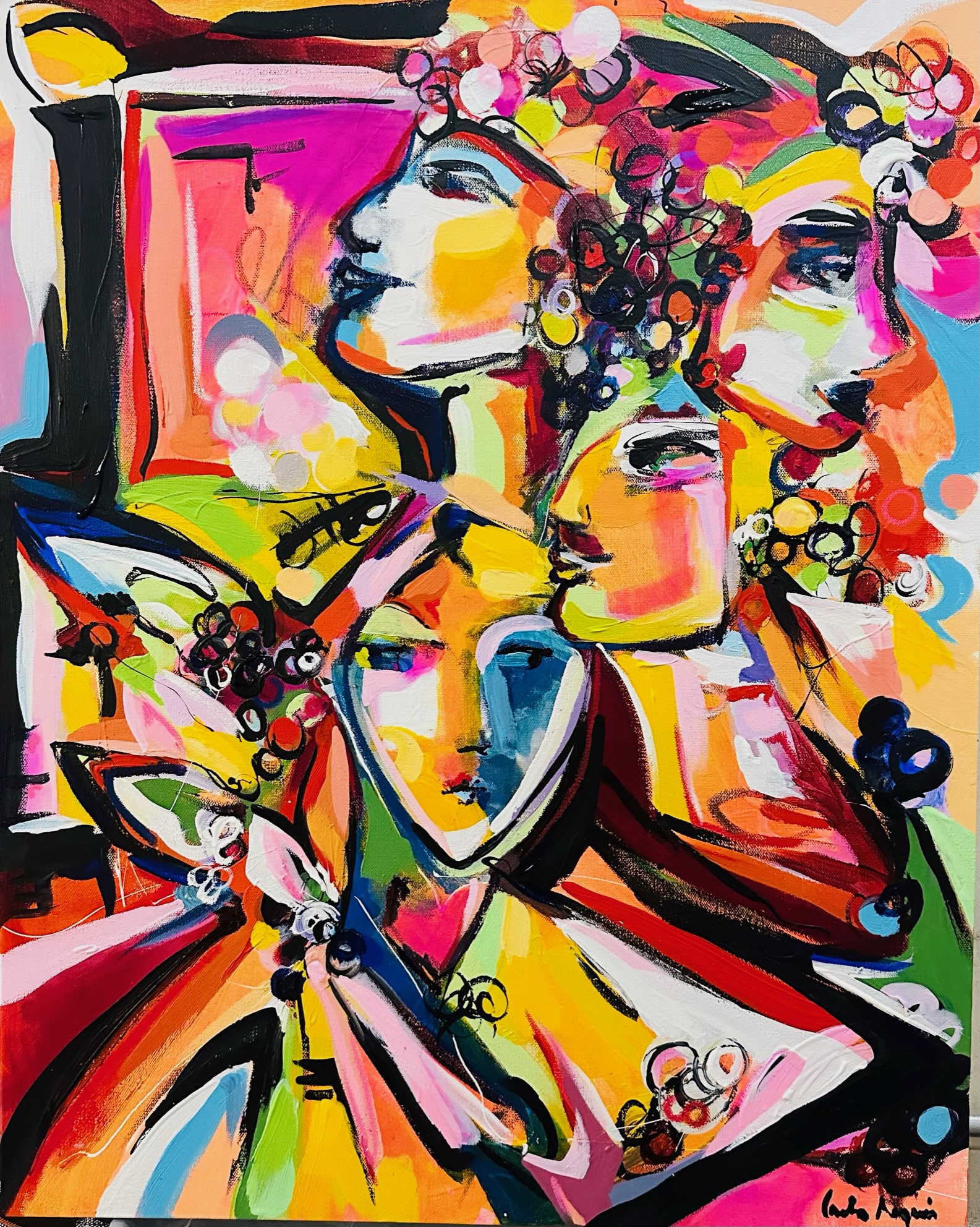 Painting by Carla Negrón — acrylic on canvas