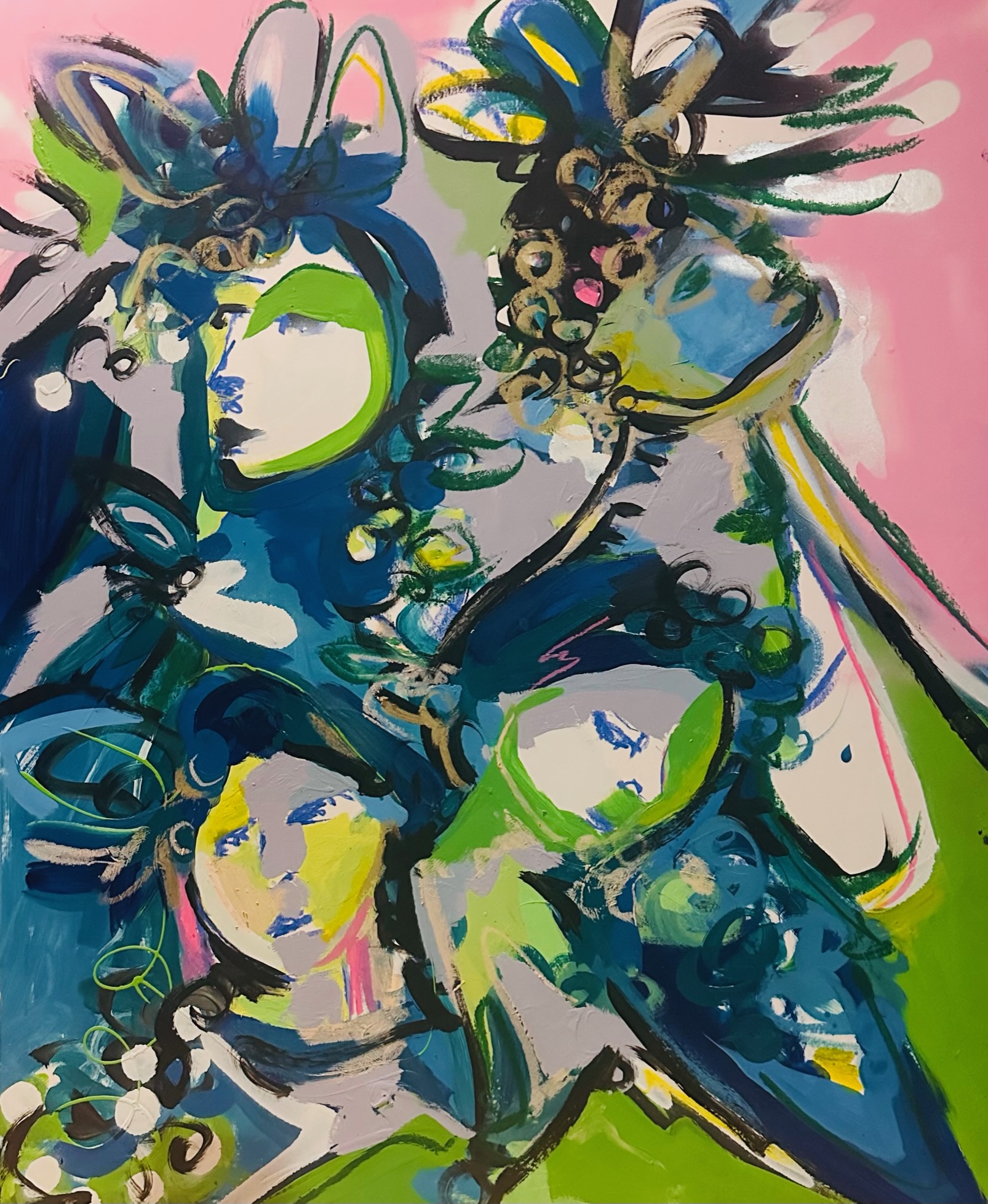 Painting by Carla Negrón — acrylic on canvas