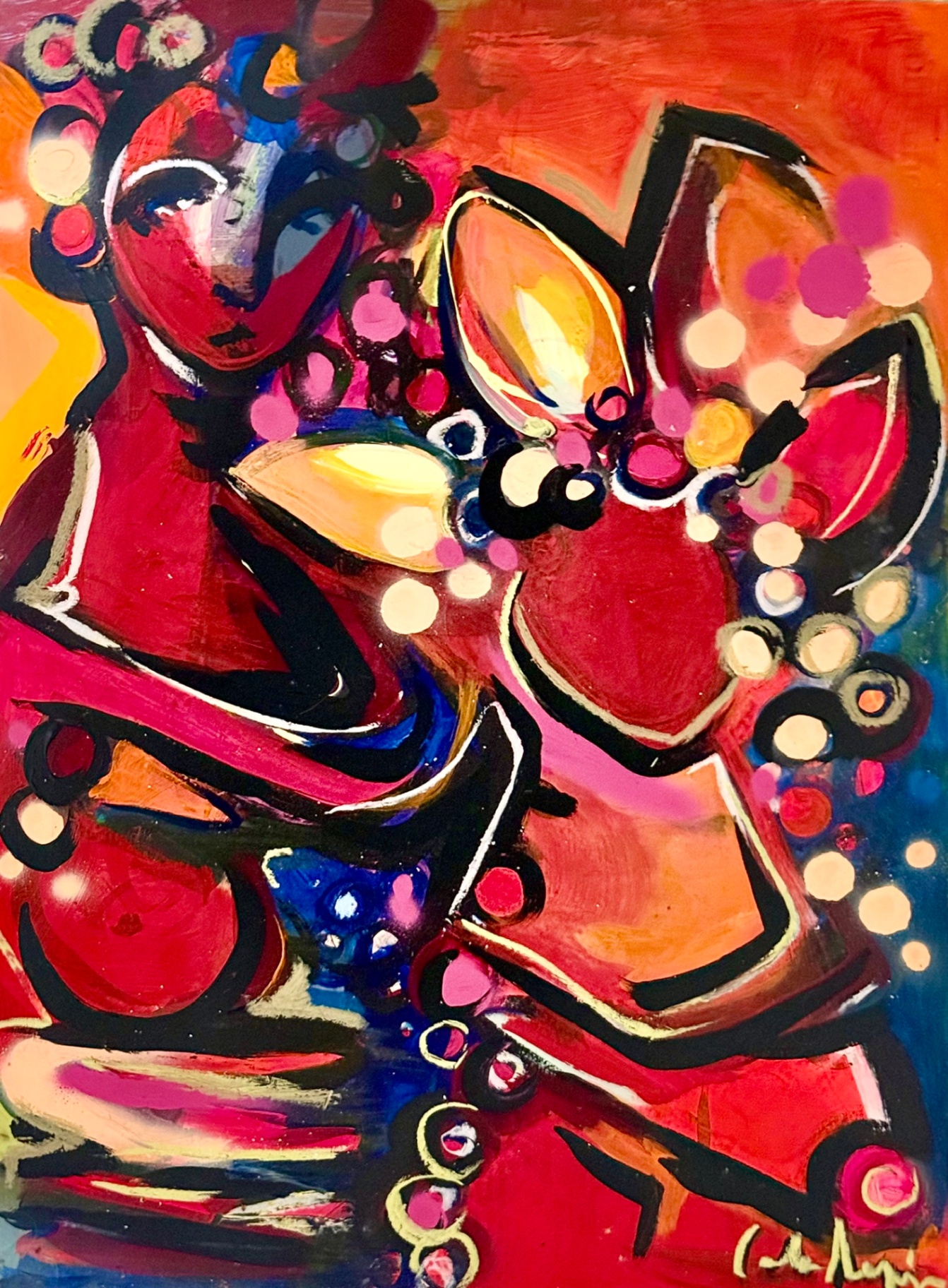 Painting by Carla Negrón — acrylic on canvas