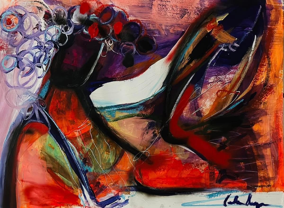 Painting by Carla Negrón — acrylic on canvas