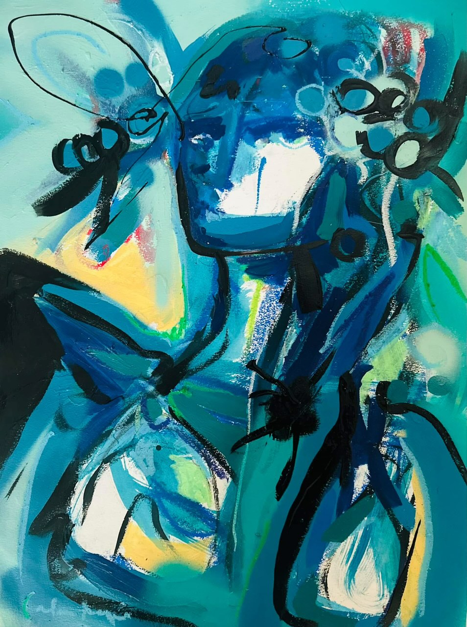 Painting by Carla Negrón — acrylic on canvas