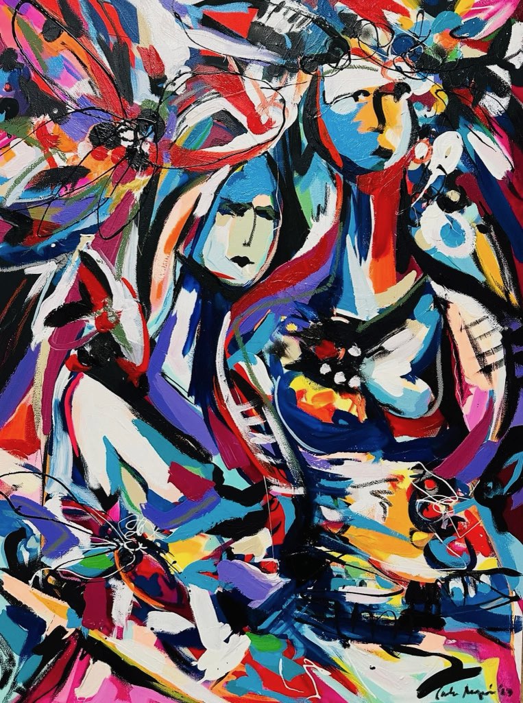 Painting by Carla Negrón — acrylic on canvas
