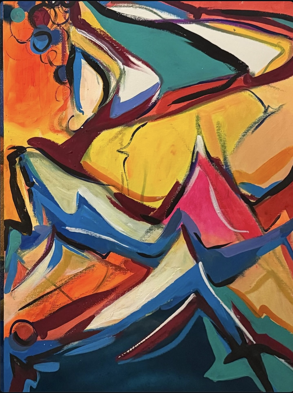 Painting by Carla Negrón — acrylic on canvas